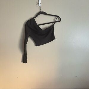 Elegant Black One-Shoulder Top